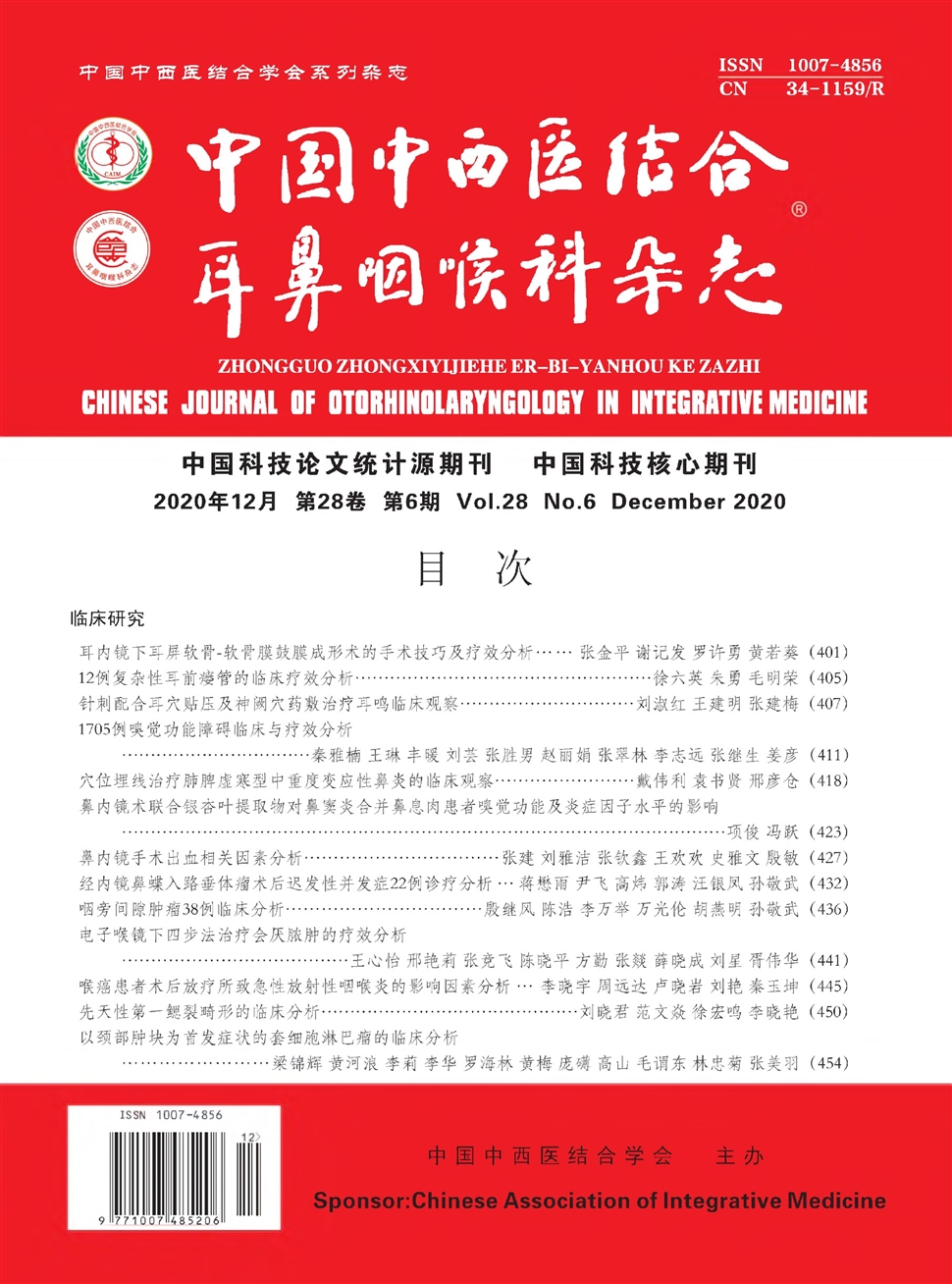 中國中西醫結合耳鼻咽喉科雜志
