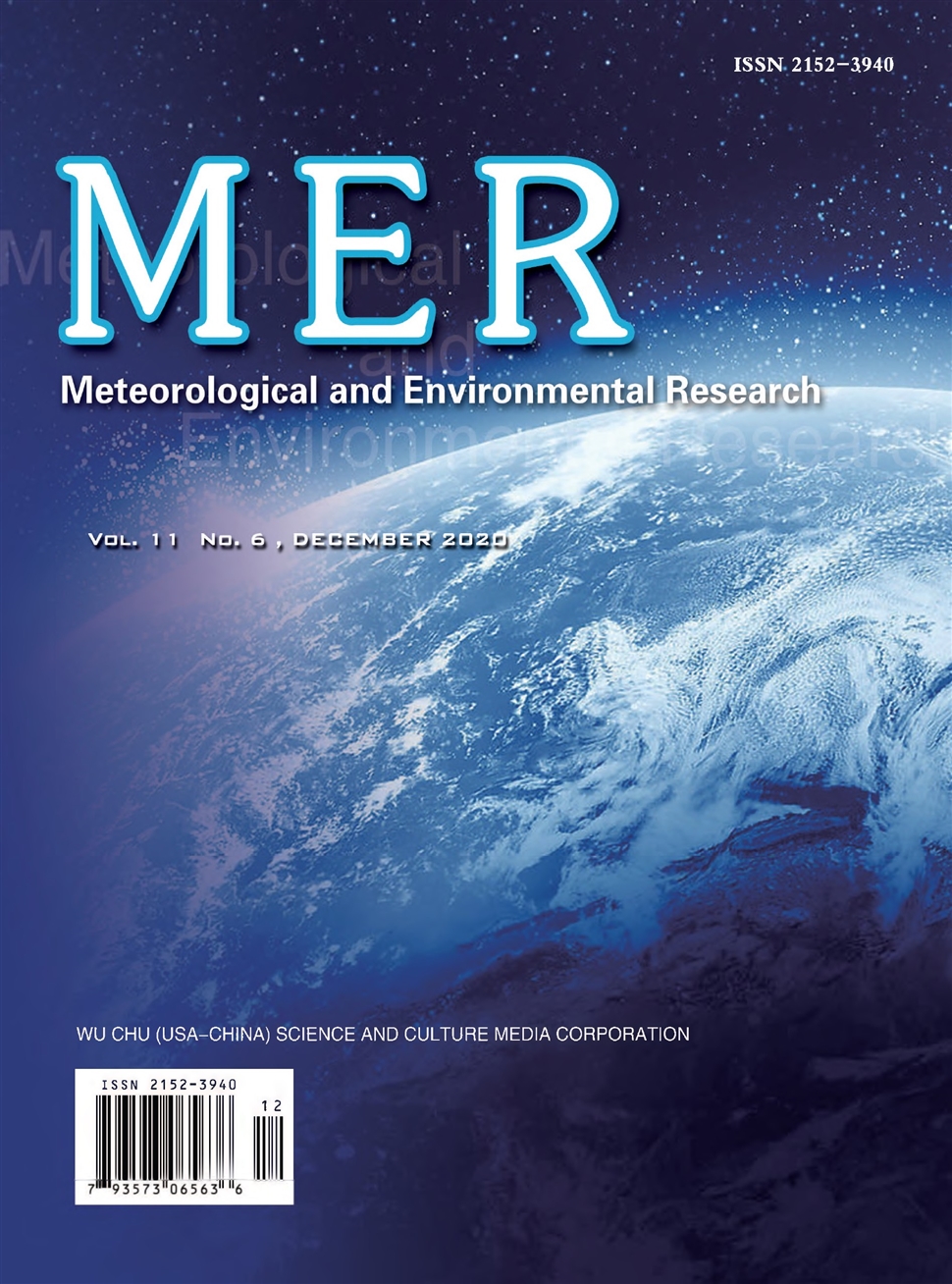 氣象與環境研究：英文版